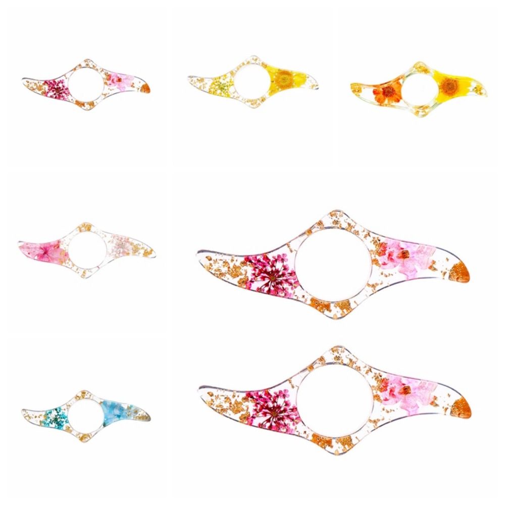 Dried Flower Bookmark - Boekaccessoires Acryl Duimboek Ondersteuning Gedroogde Bloem