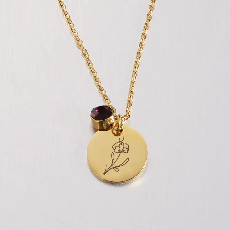 Geboortemaand bloemen Clipart  - Birth Flower Necklace recensie en prijs