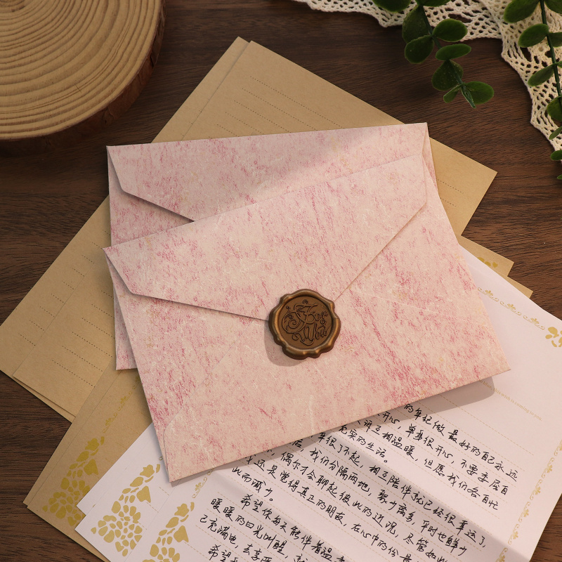 5 stks Vergulde Schaduw Envelo - Wax Seal Letter Kit recensie en prijs