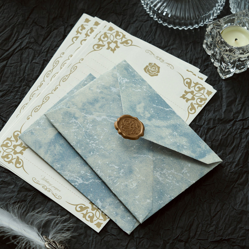 5 stks Vergulde Schaduw Envelo - Wax Seal Letter Kit recensie en prijs