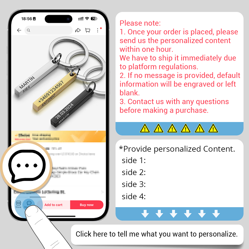 Rvs Gepersonaliseerde Sleutelh - Initial Ring Custom recensie en prijs