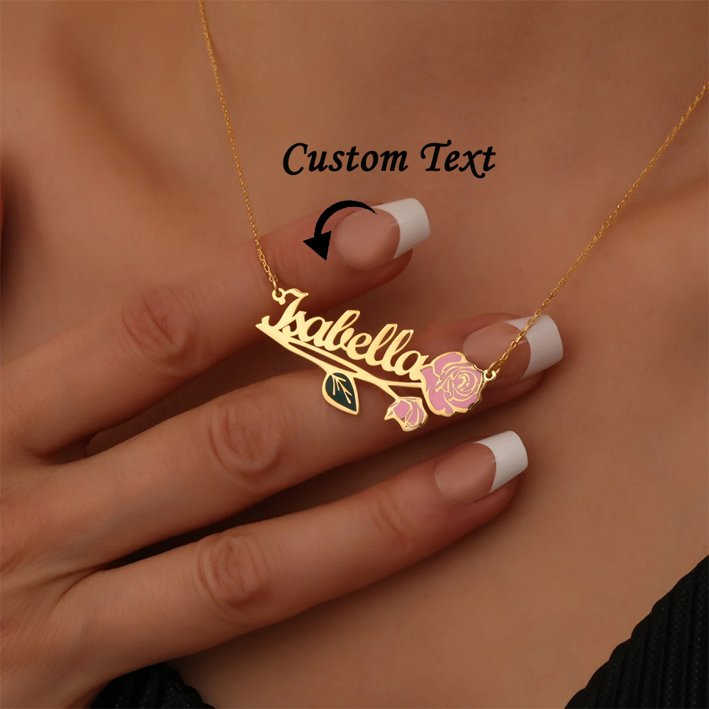 Gepersonaliseerde kleurrijke g - Name Necklace Custom recensie en prijs
