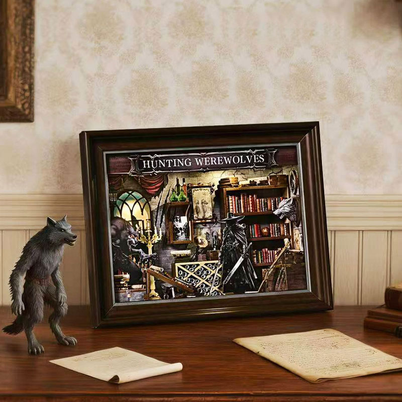 DIY 3D houten boekenhoekje kit - Engraved Wood Frame recensie en prijs