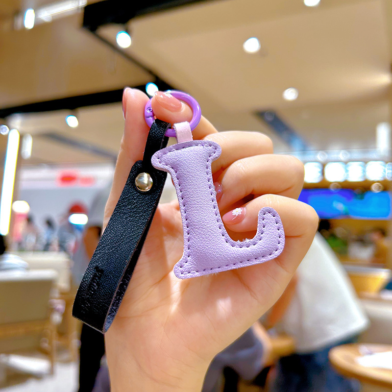 Creatieve PU-leer 26-letters s - Monogram Keychain Leather recensie en prijs