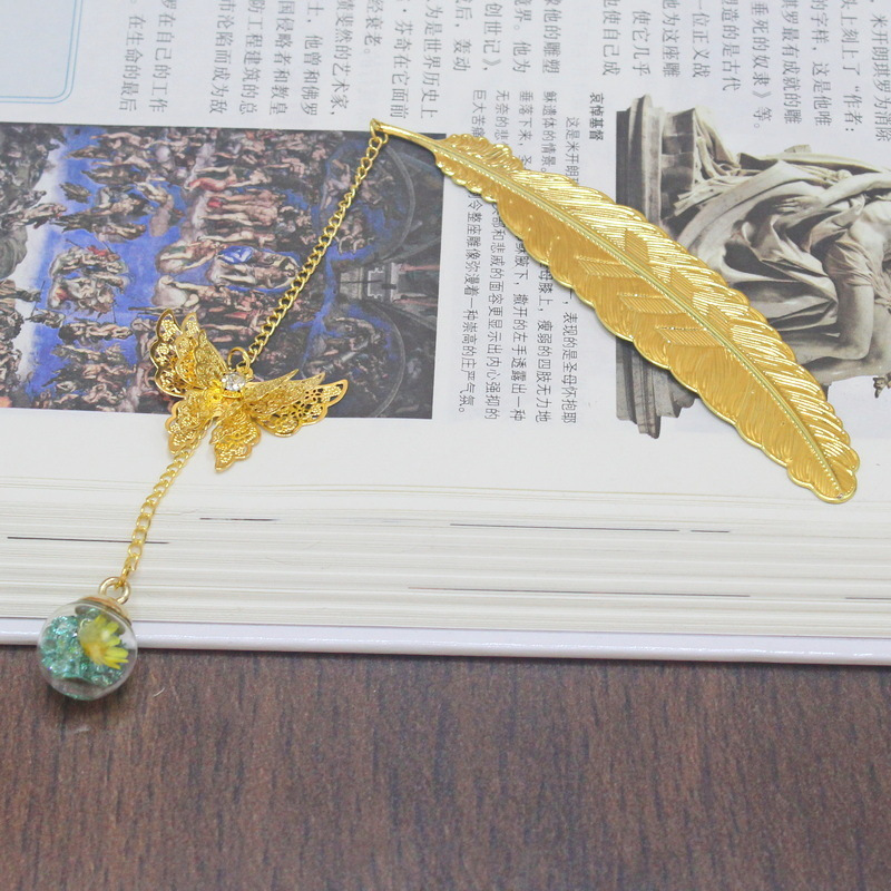 1 stuk Chinese stijl metalen v - Dried Flower Bookmark recensie en prijs
