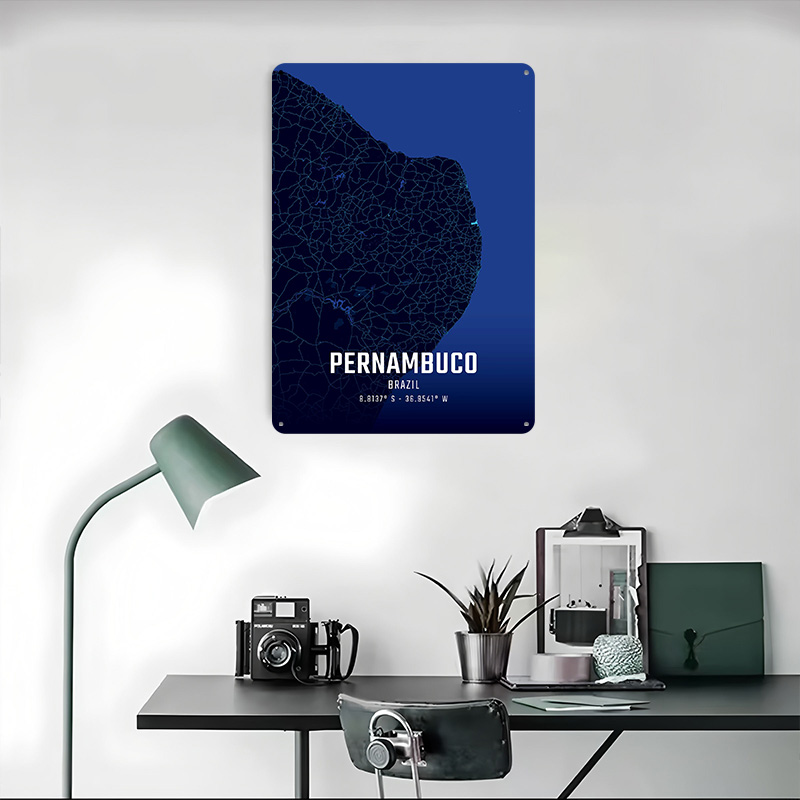 Pernambuco Midnight City Map M - Custom Map Poster recensie en prijs