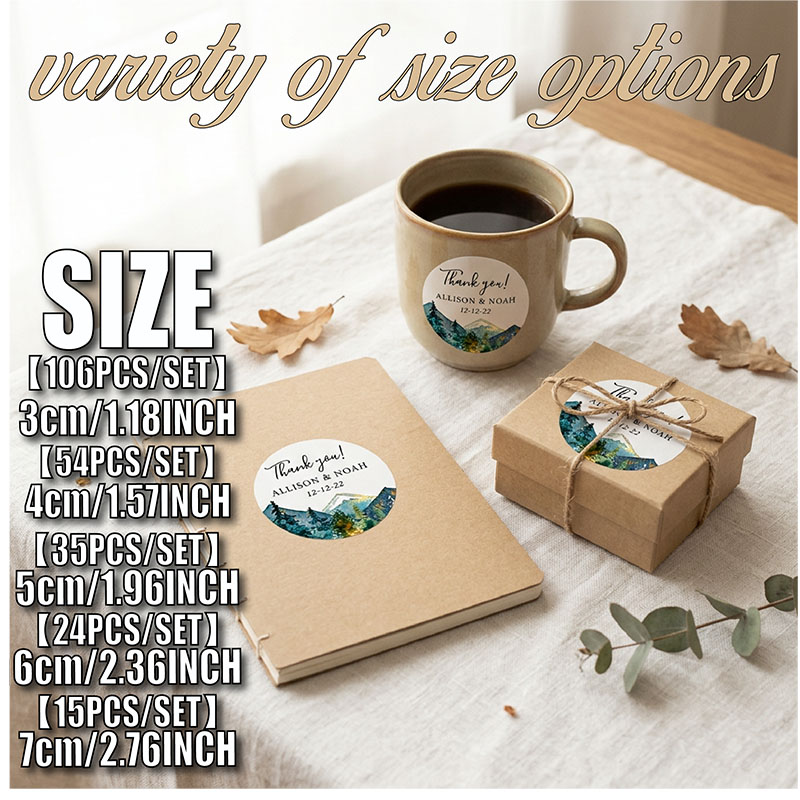 Aangepaste berglogo ronde stic - Personalized Name Box recensie en prijs
