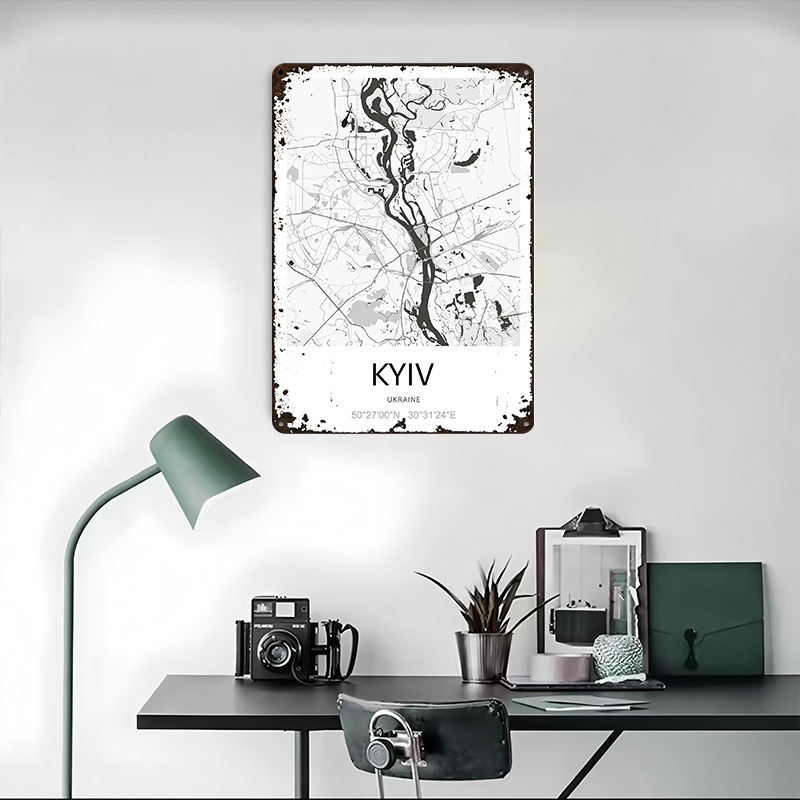 Kiev stadskaart geprinte poste - Custom Map Poster recensie en prijs