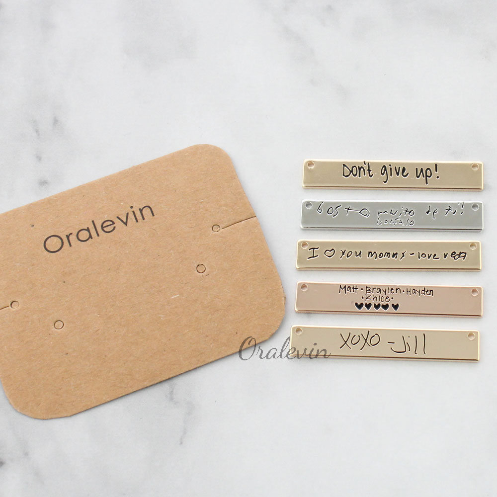 Gepersonaliseerde Custom Werke - Handwriting Necklace Bar recensie en prijs