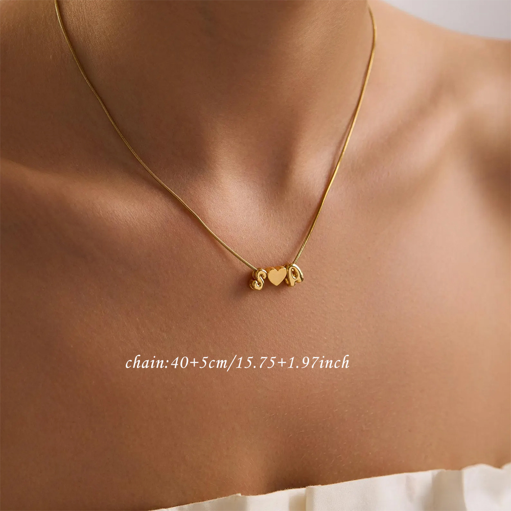 Aangepaste twee initiële naam  - Name Necklace Custom recensie en prijs
