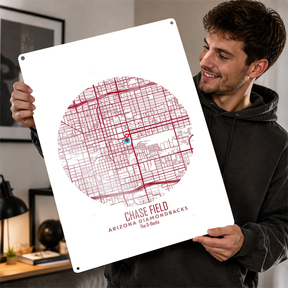 Chase Field Stadion Kaart Meta - Custom Map Poster recensie en prijs
