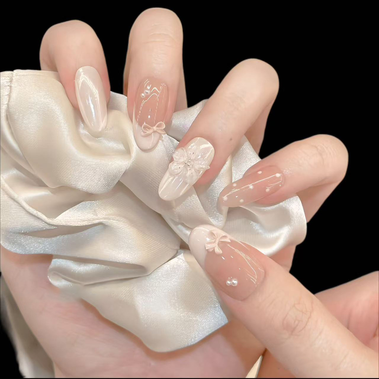 10 stuks melkachtige nude hand - Pressed Flower Art recensie en prijs