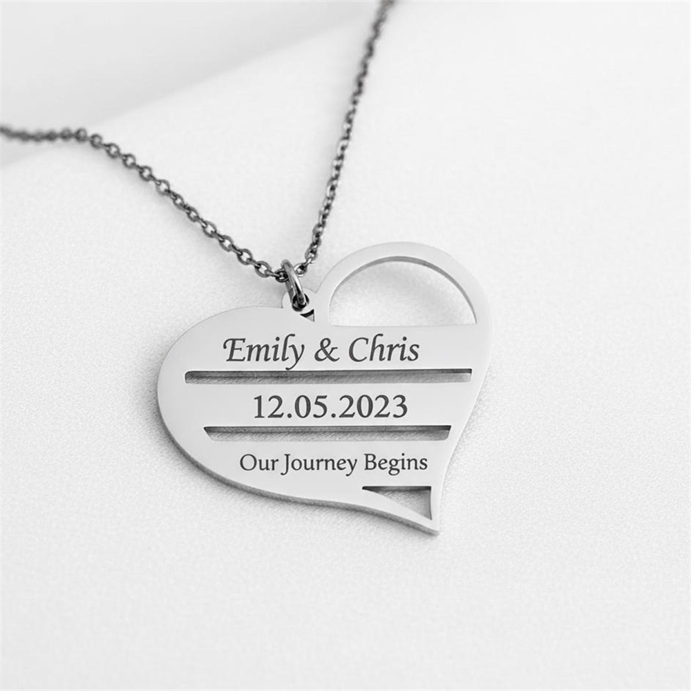 Aangepaste hart ketting roestv - Birth Flower Necklace recensie en prijs